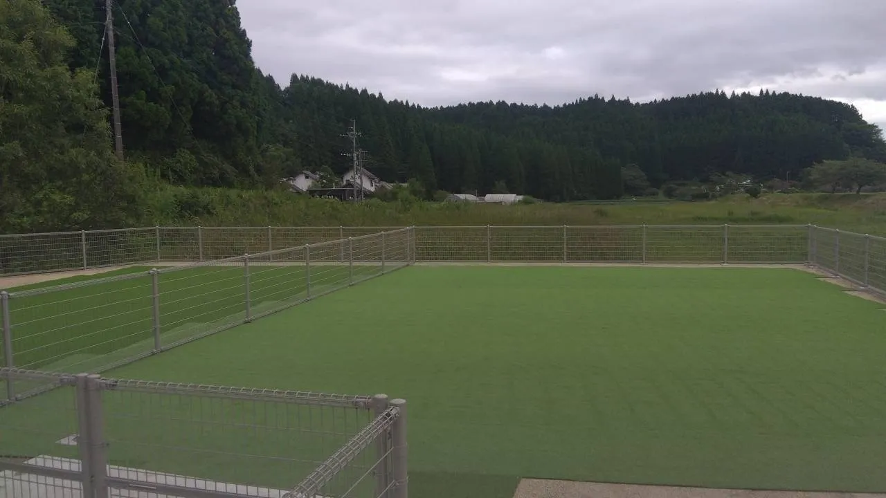 特別サイトに人工芝を敷きました